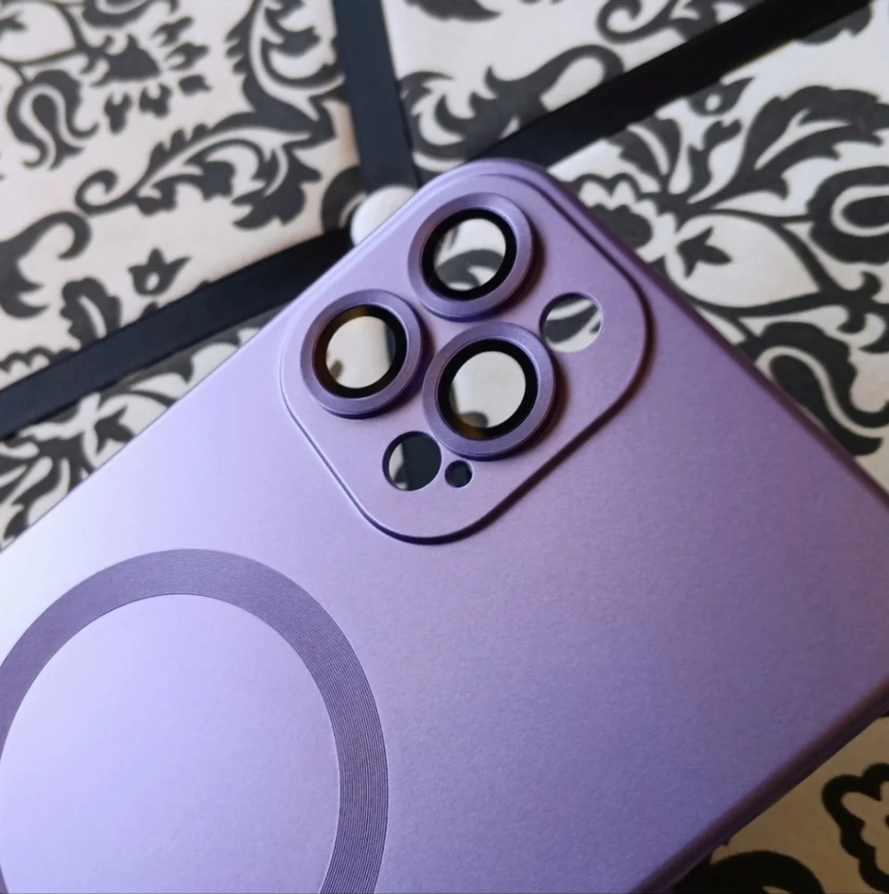 💜*4/$15* iPhone 12 Pro Max Phone Case Metallic Purple Cute Girly